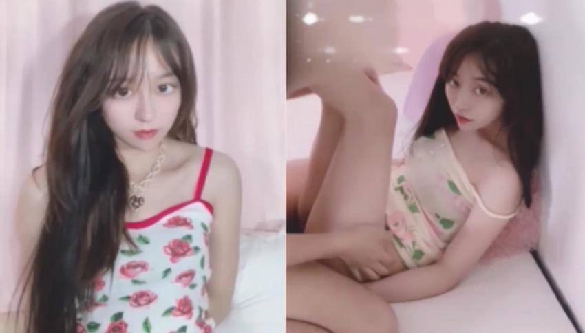 火爆全网【不见星空】粉红花裙被粗大肉棒蹂躏